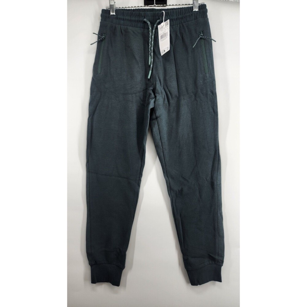 Mango Kids Size‎ 12 Green Joggers Zip Pockets NWT 100% Cotton
